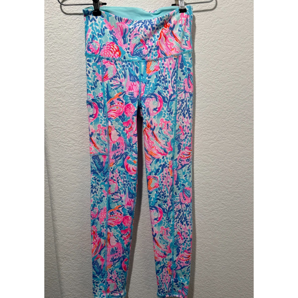 Vtg Lilly Pulitzer LUXLETIC Leggings Yoga Pants Sz XXS
